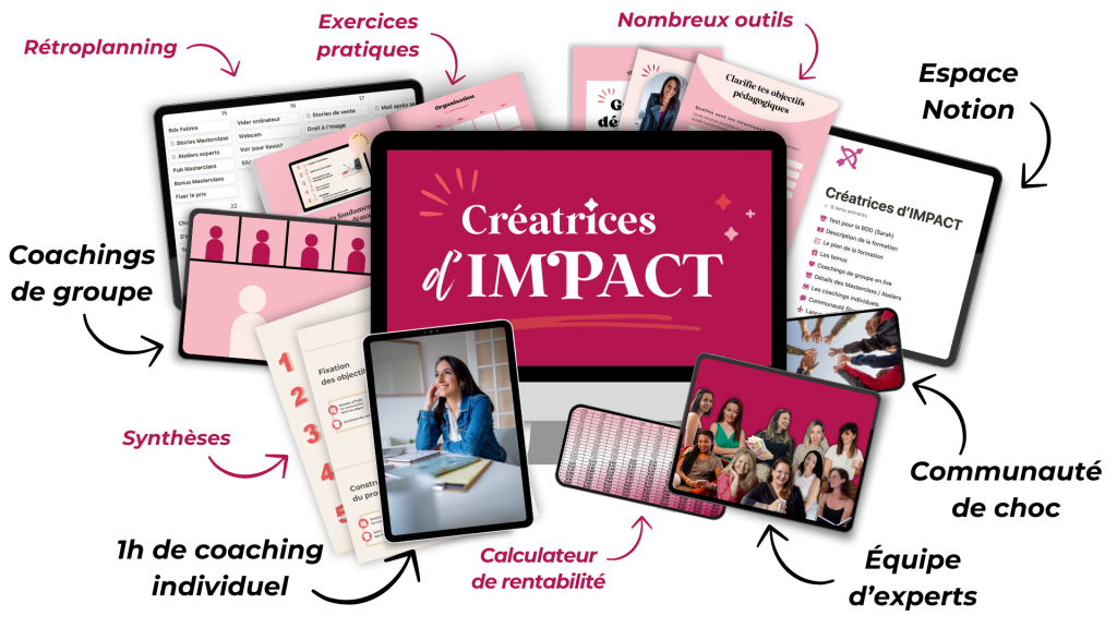 mockup complet créatrices d'impact